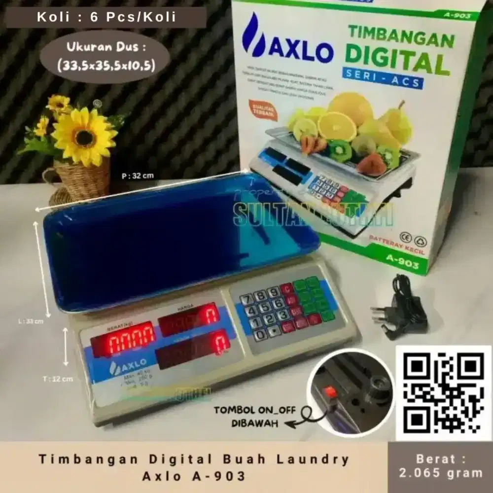 Timbangan Digital Buah Laundry Axlo A-903
