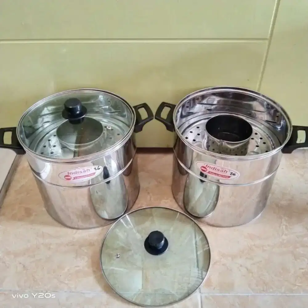 Panci Dandang Bakso Stainless Indisah 26 Cm