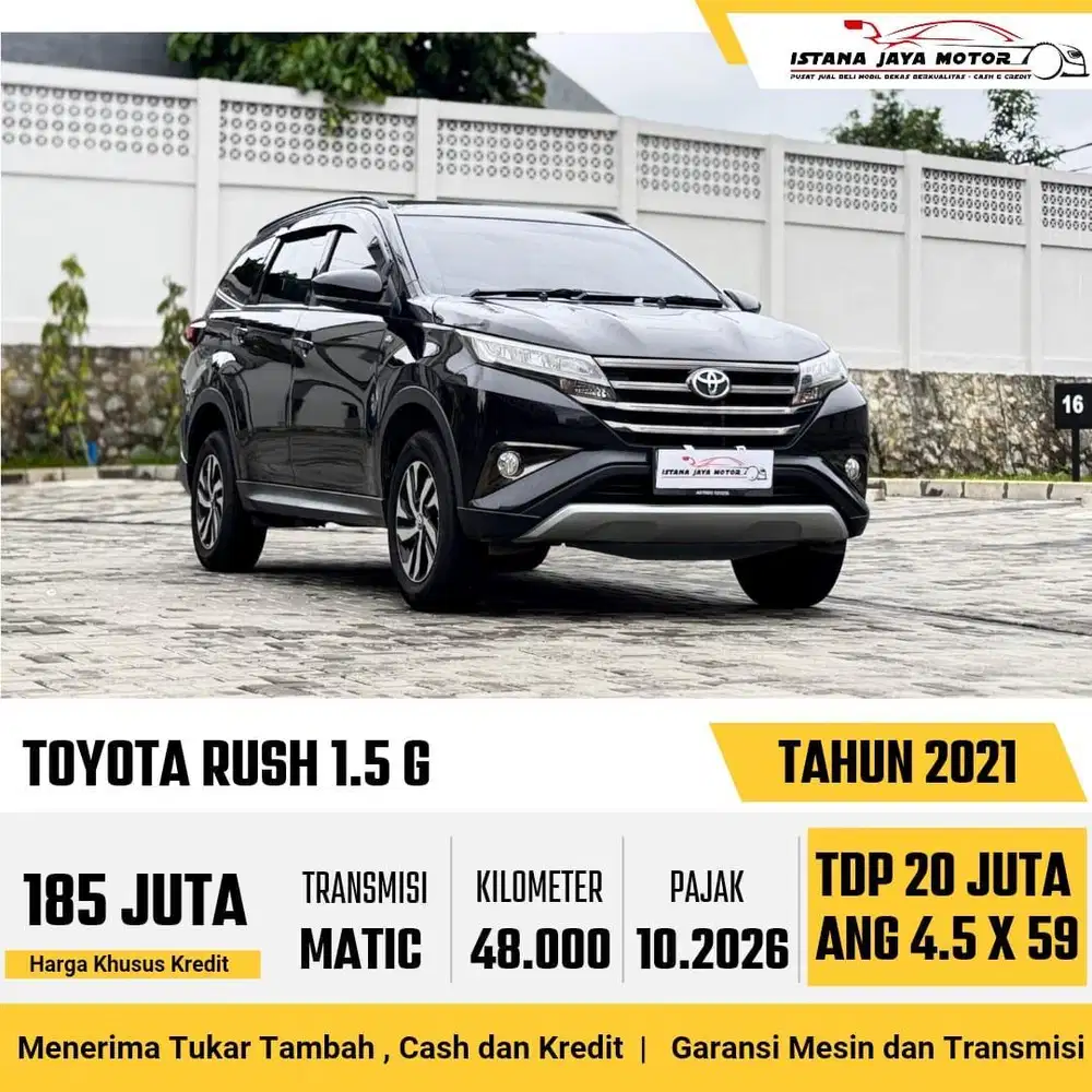 LOW KM Toyota Rush 1.5 G Automatic 2021