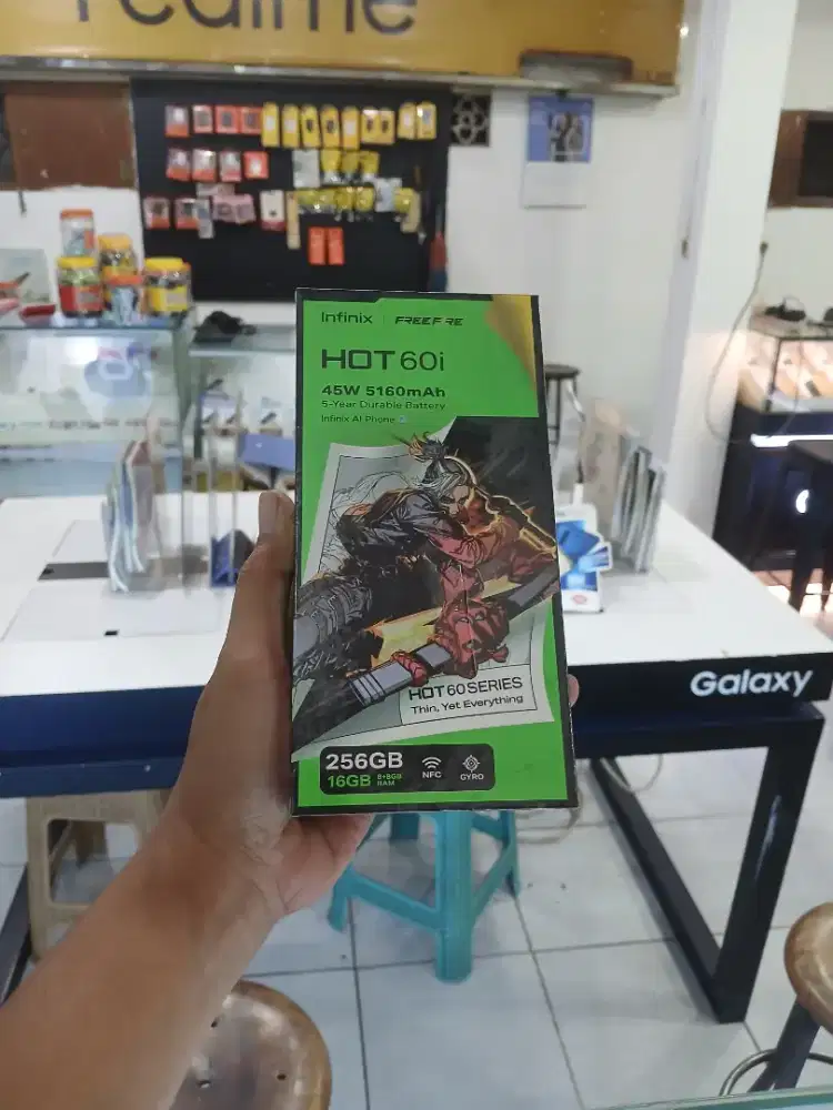 [ Fast respon WA ] Infinix Hot 60i NFC 8+8/256 Garansi resmi 1thn