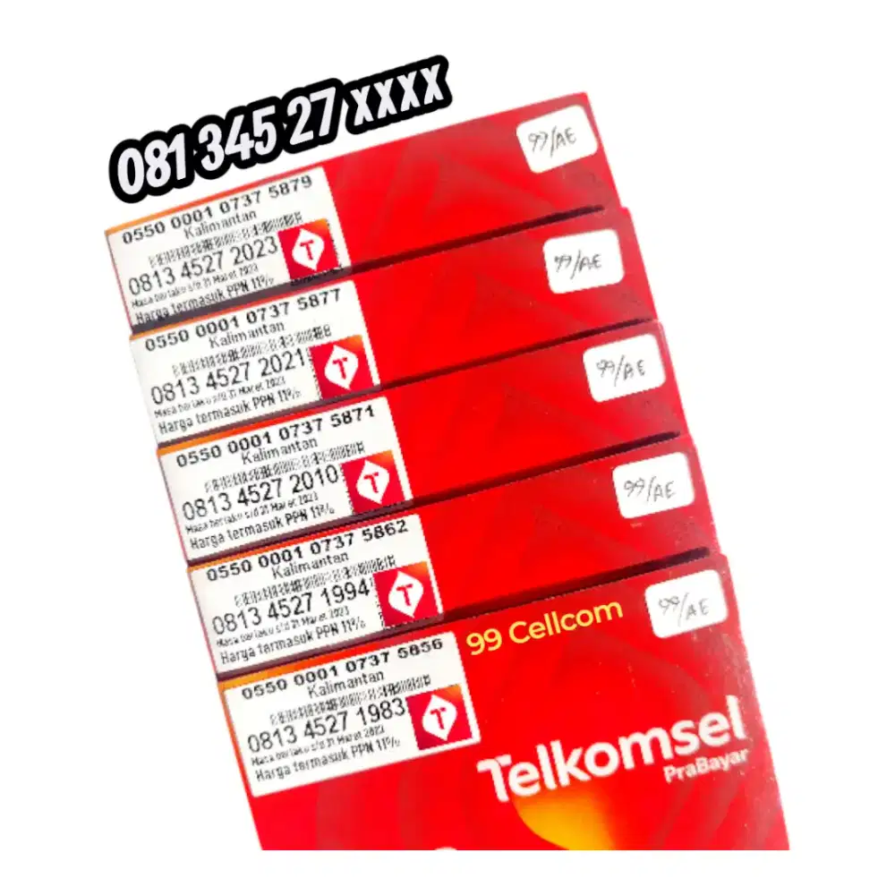 Nomor Cantik Telkomsel Tahun Lahir Awalan Rapi