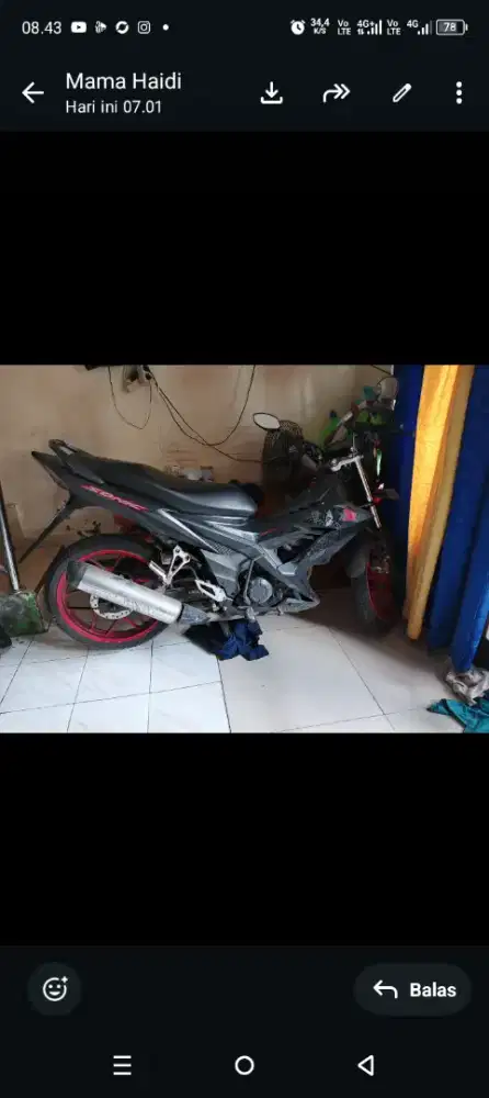 Jual motor HONDA merk SONIC THN 2017