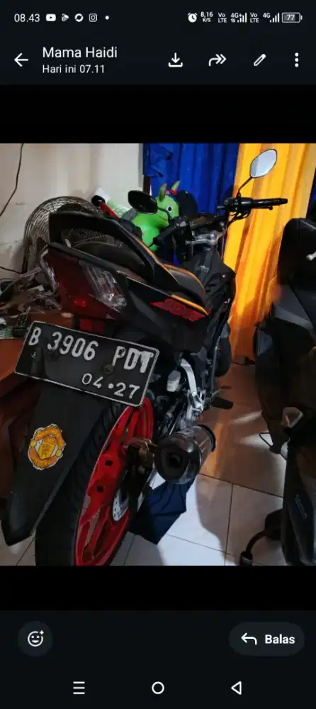 Jual motor HONDA merk SONIC THN 2017