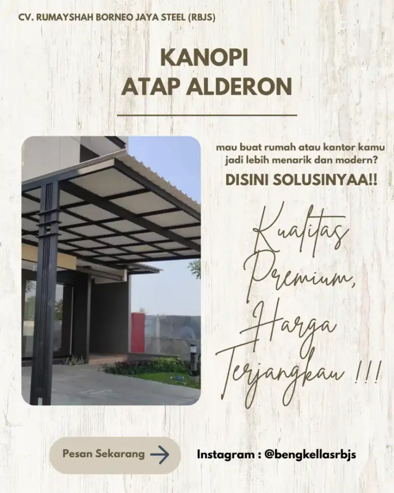 KANOPI ATAP ALDERON