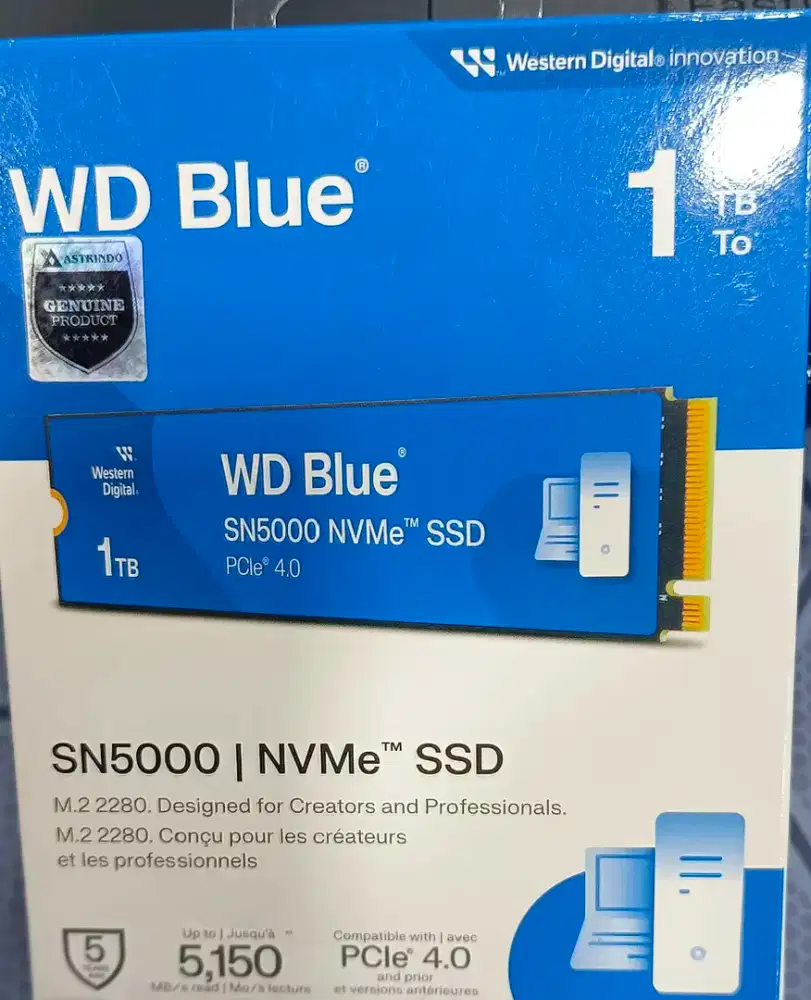 WD Blue SN5000 NVMe 1TB