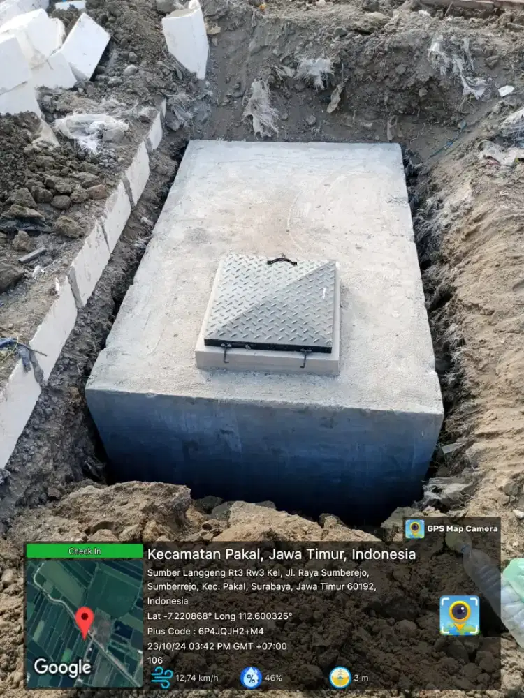 Tandon air beton kapasitas 1000 liter sidoarjo