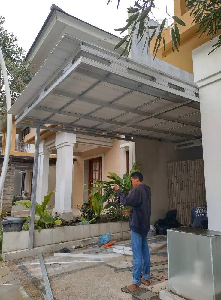 Kanopi Baja Ringan KLATEN Paling MURAH Berkualitas Bahan SNI Kokoh