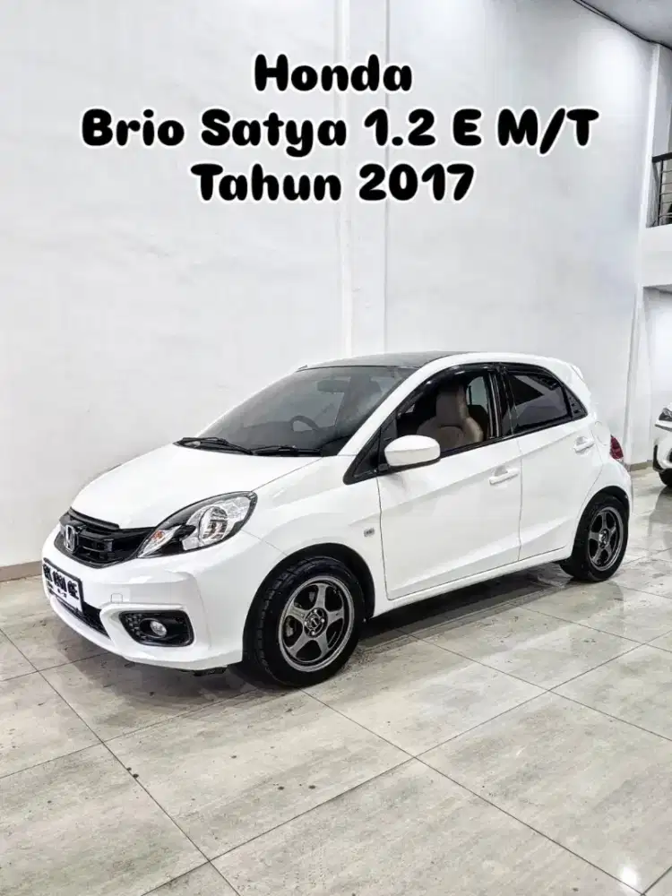 (TDP 5JT) BRIO 1.2 E manual 2017 / 2018 putih honda satya