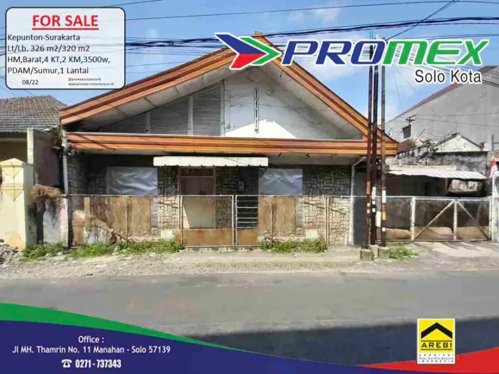 Jual Rumah Lama Solo Kepunton