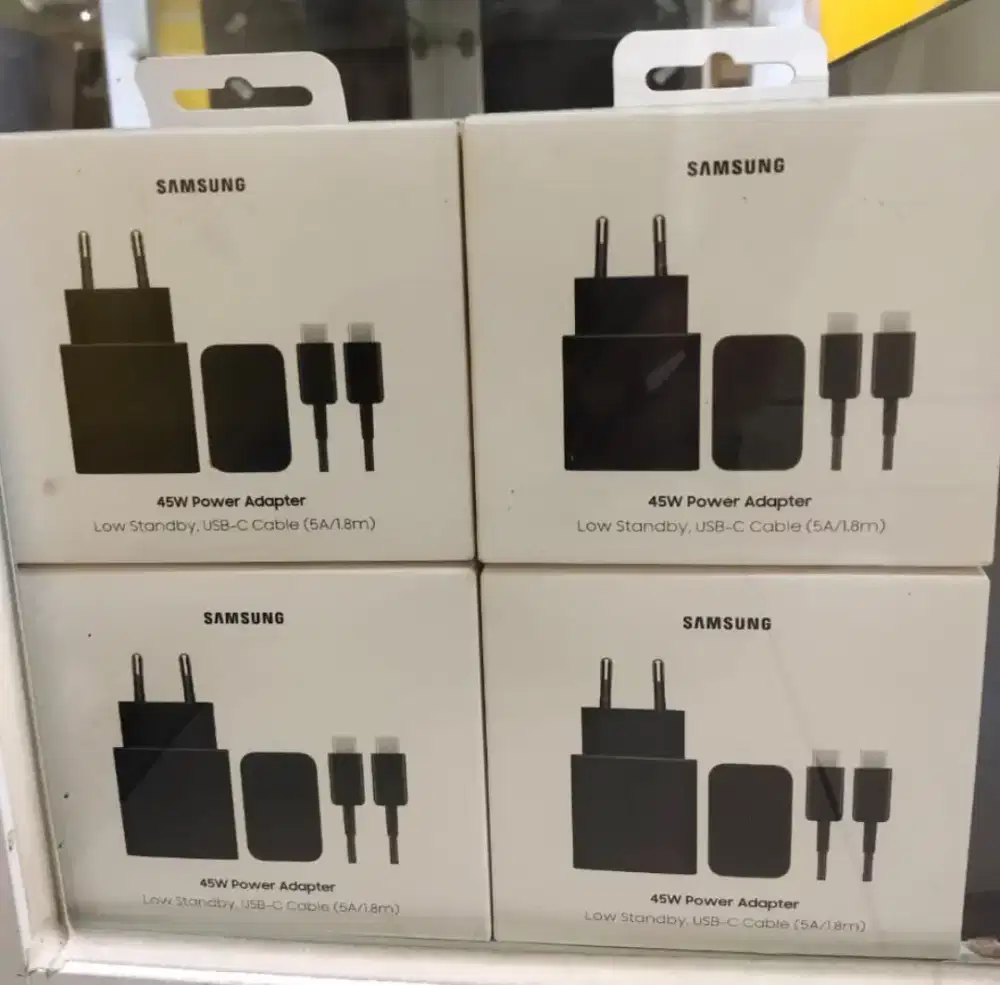 Set Charger (Batok + Kabel) ORI 100 Persen Samsung 25W - 45W NEW