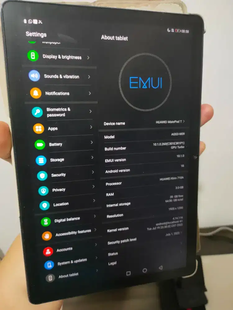 TABLET Huawei Matepad T10S, 10 inch