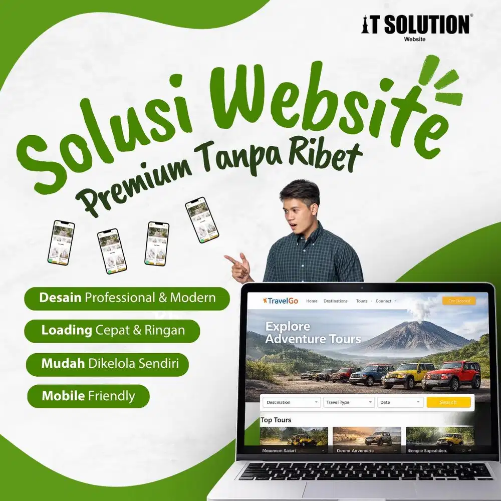 Solusi Website Premium Tanpa Ribet