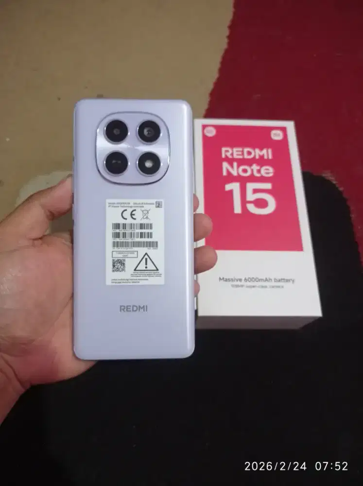 BISMILLAH REDMI NOTE 15 4G RAM 8/256 FULSET MULUS