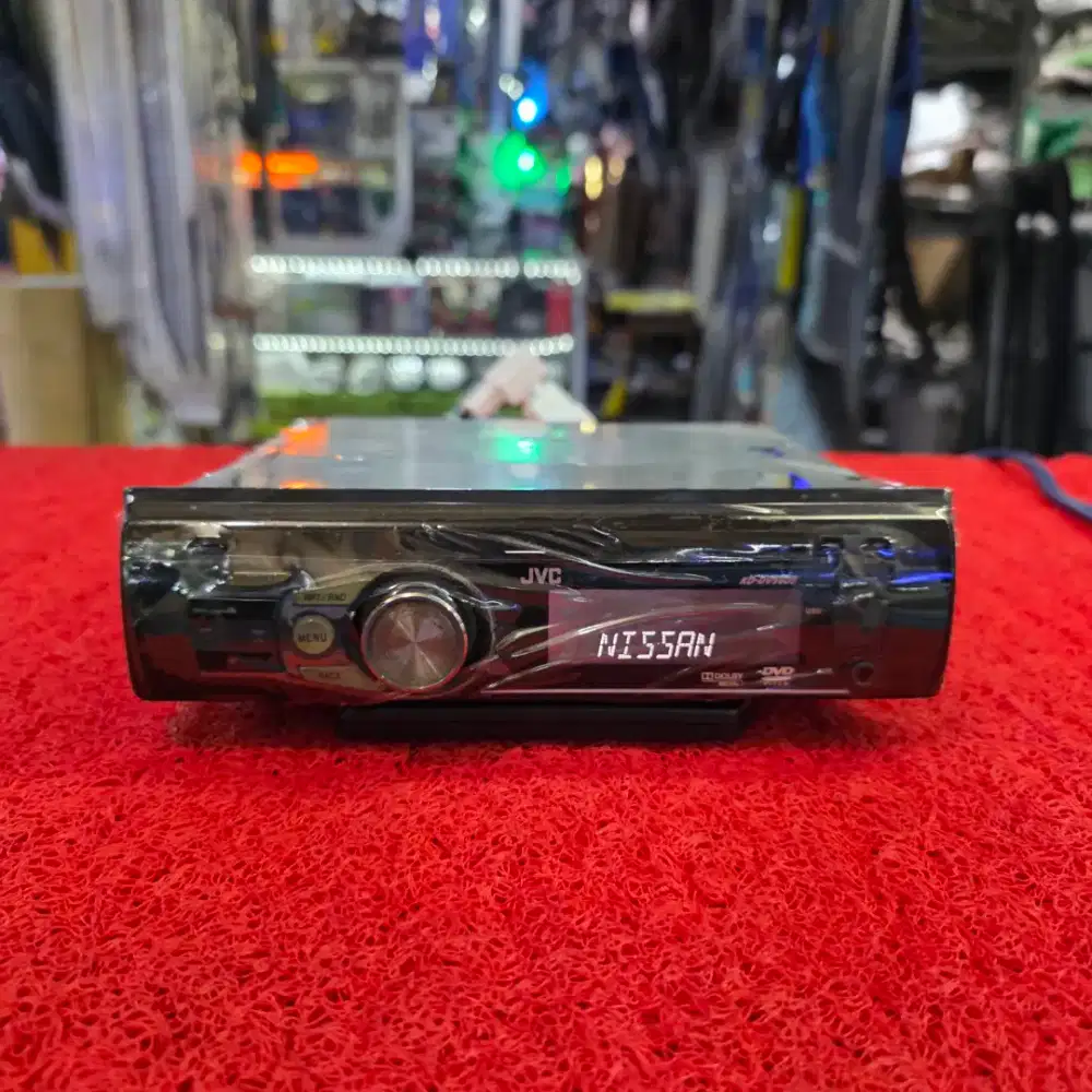 Head Unit Single Din JVC KD-DV5605N sudah dipasang Bluetooth ex Nissan