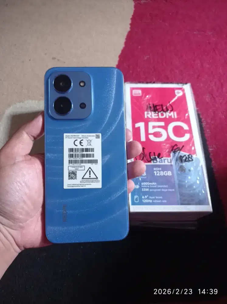 BISMILLAH REDMI 15C RAM 6/128 FULSET MULUS