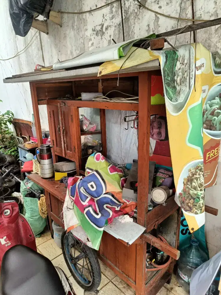 Dijual gerobak bakmi atau bakso