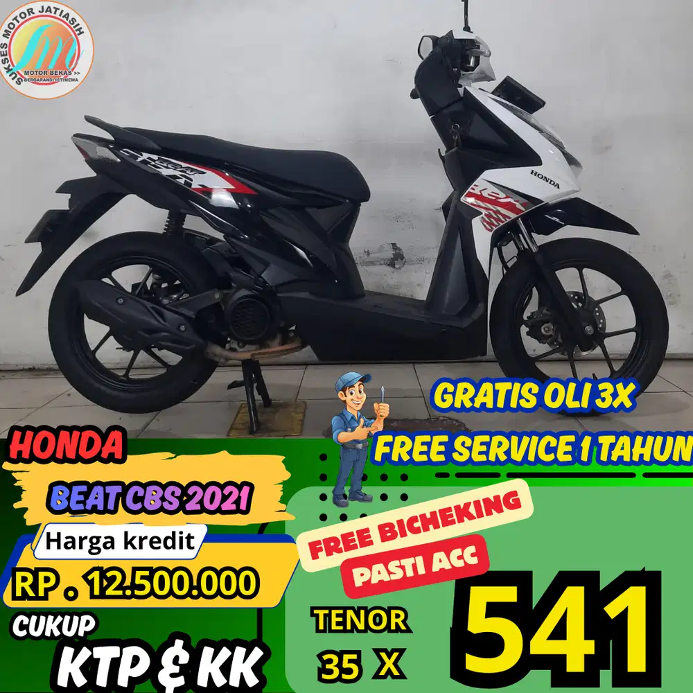 PROMO BI CHEKING AMBIL UNIT PASTI ACC HONDA BEAT CBS 2021 SYRT KTP KK
