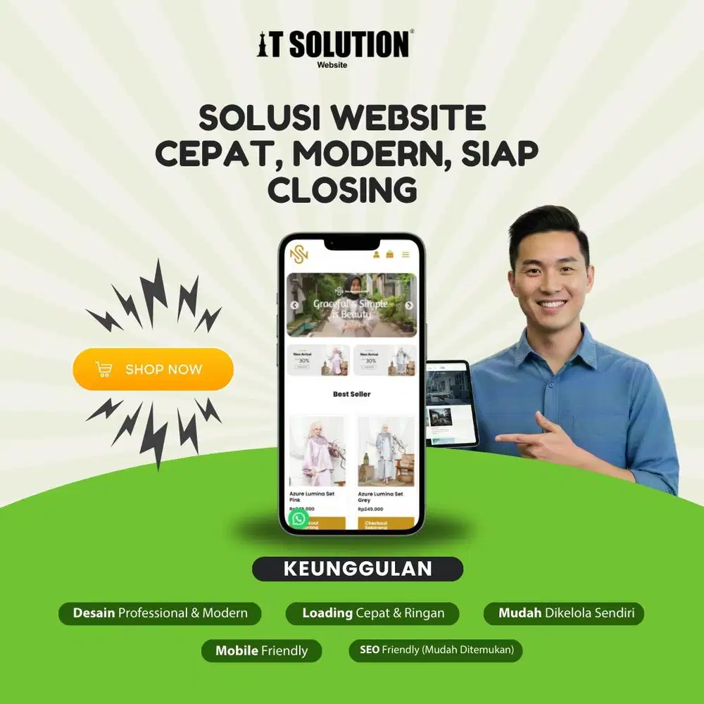 Solusi Website cepat, modern, siap closing