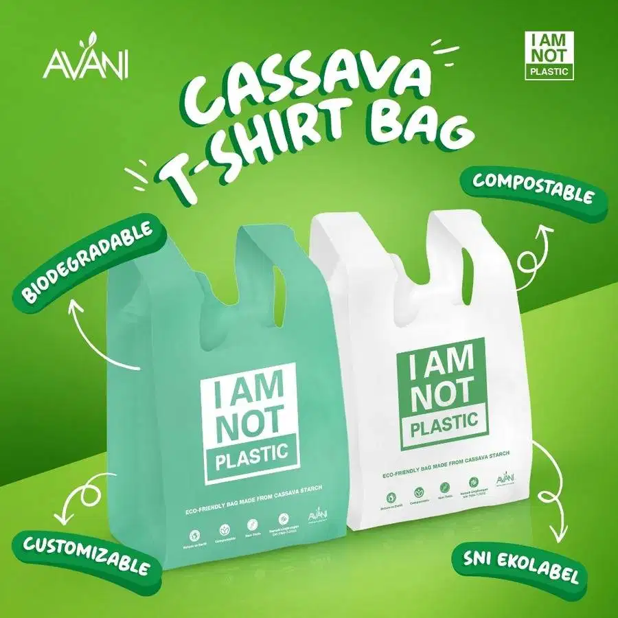 Avani Cassava Bags - Kantong Singkong - Plastik Ramah Lingkungan