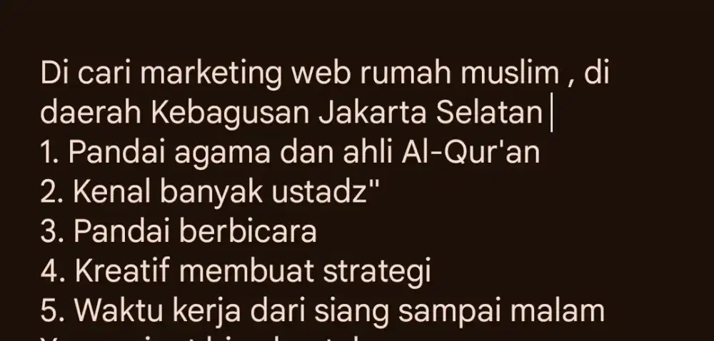 Marketing ahli Al-Qur'an