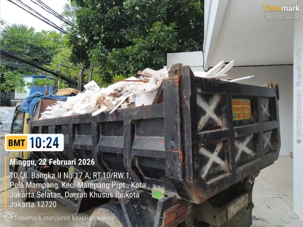 Jasa buang sampah proyek dan angkut puing