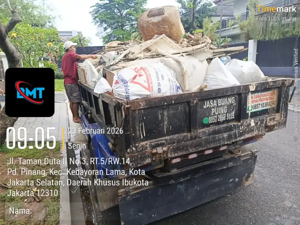 Jasa buang puing dan angkut sampah proyek