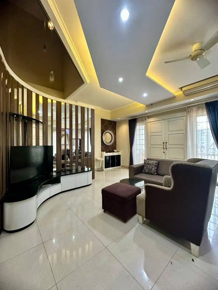 SEWA APARTEMEN MANSION WATERPLACE RESIDENCE 3BR 2 LANTAI FULL INTERIOR