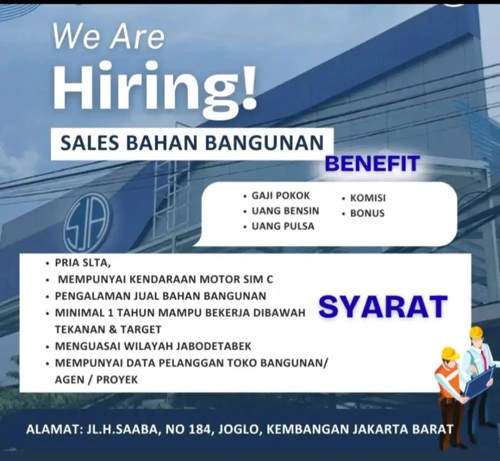 SALES BAHAN BANGUNAN
