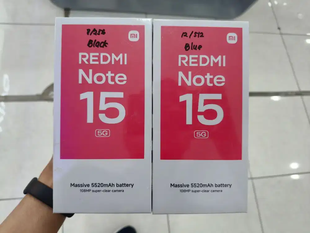 Xiaomi Redmi Note 15 5G 12/512 Garansi Resmi 15Bulan
