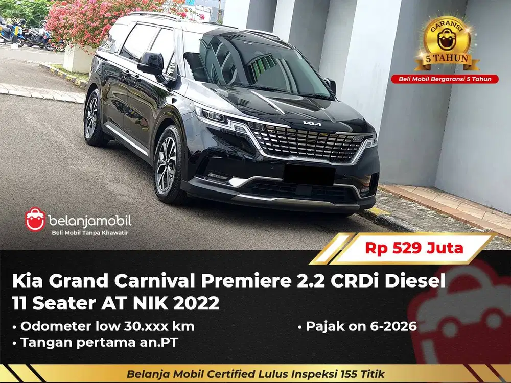 [ 11 SEATER ] Kia Grand Carnival Premiere 2.2 Diesel 2022/2023