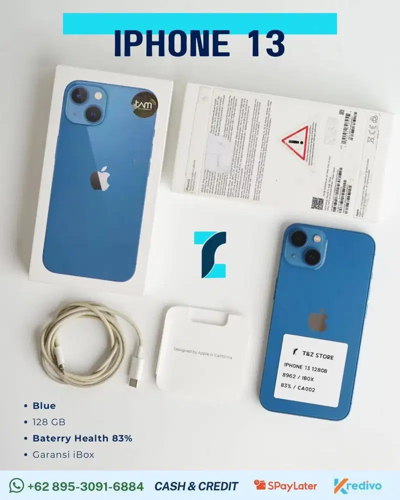 Iphone 13 128gb blue