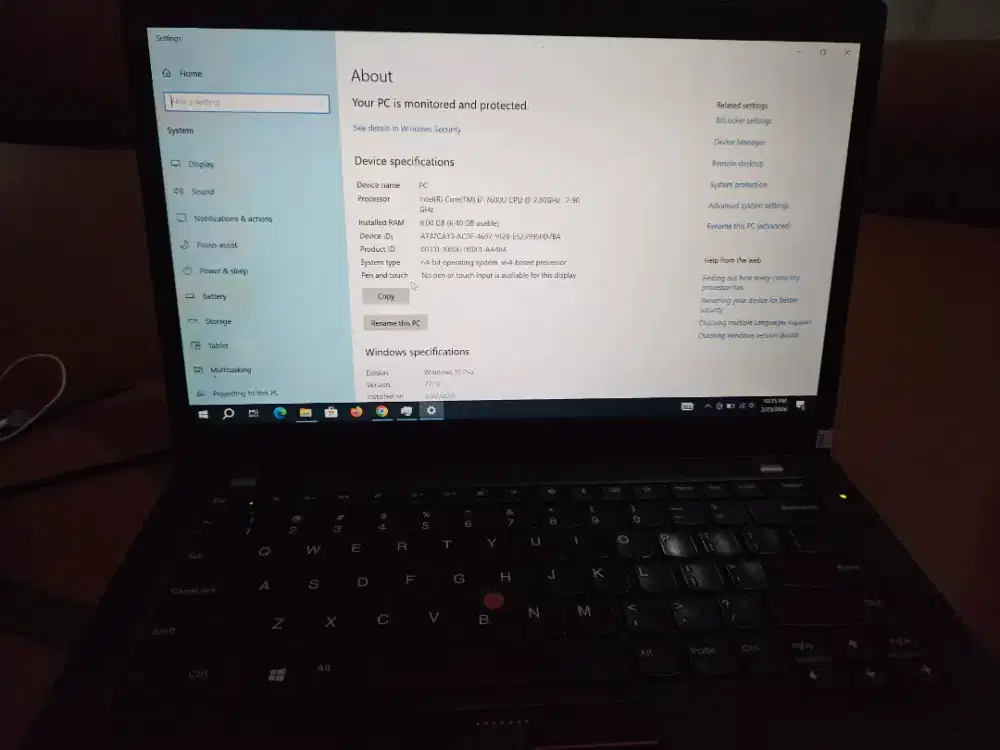 Lenovo Thinkpad T470S