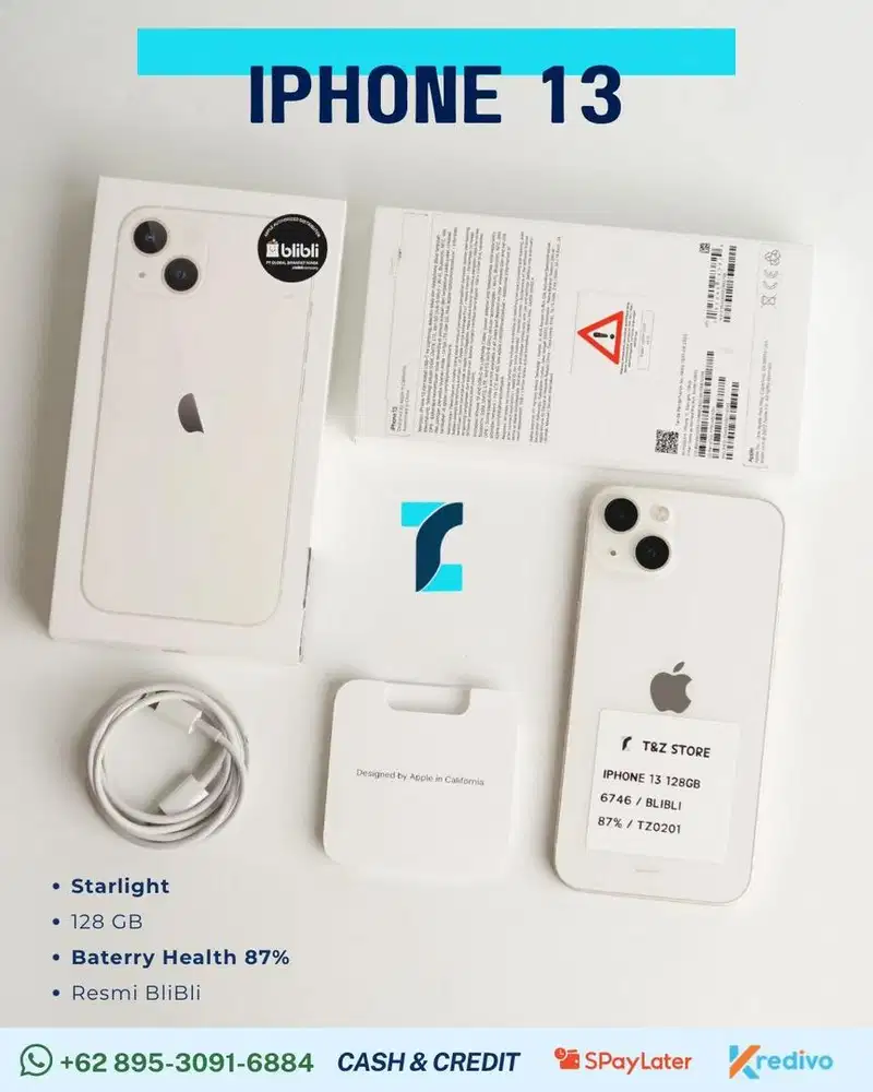 Iphone 13 basic 128gb starlight