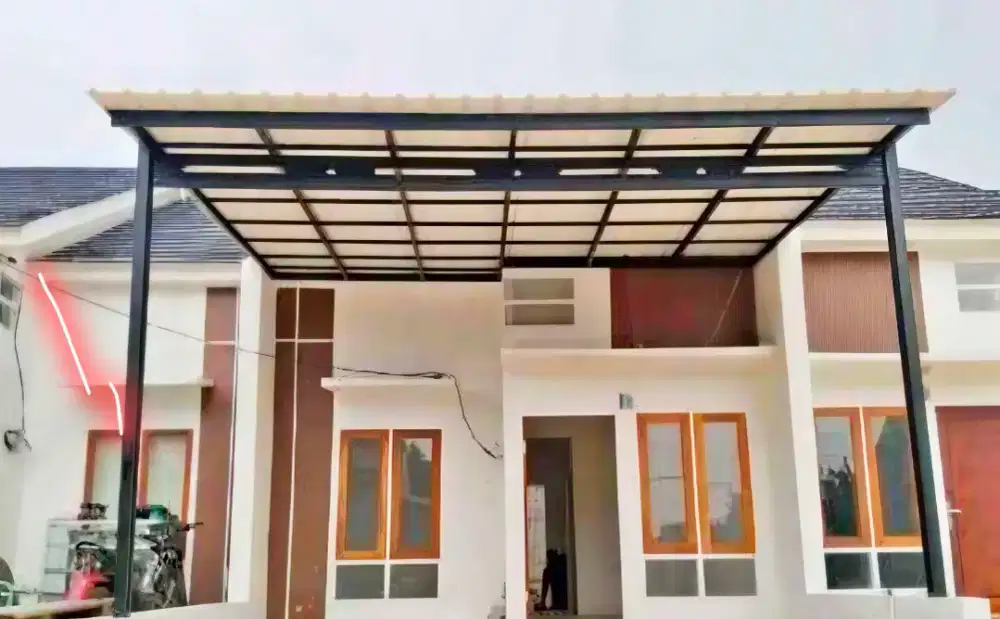 Kanopi rangka baja ringan