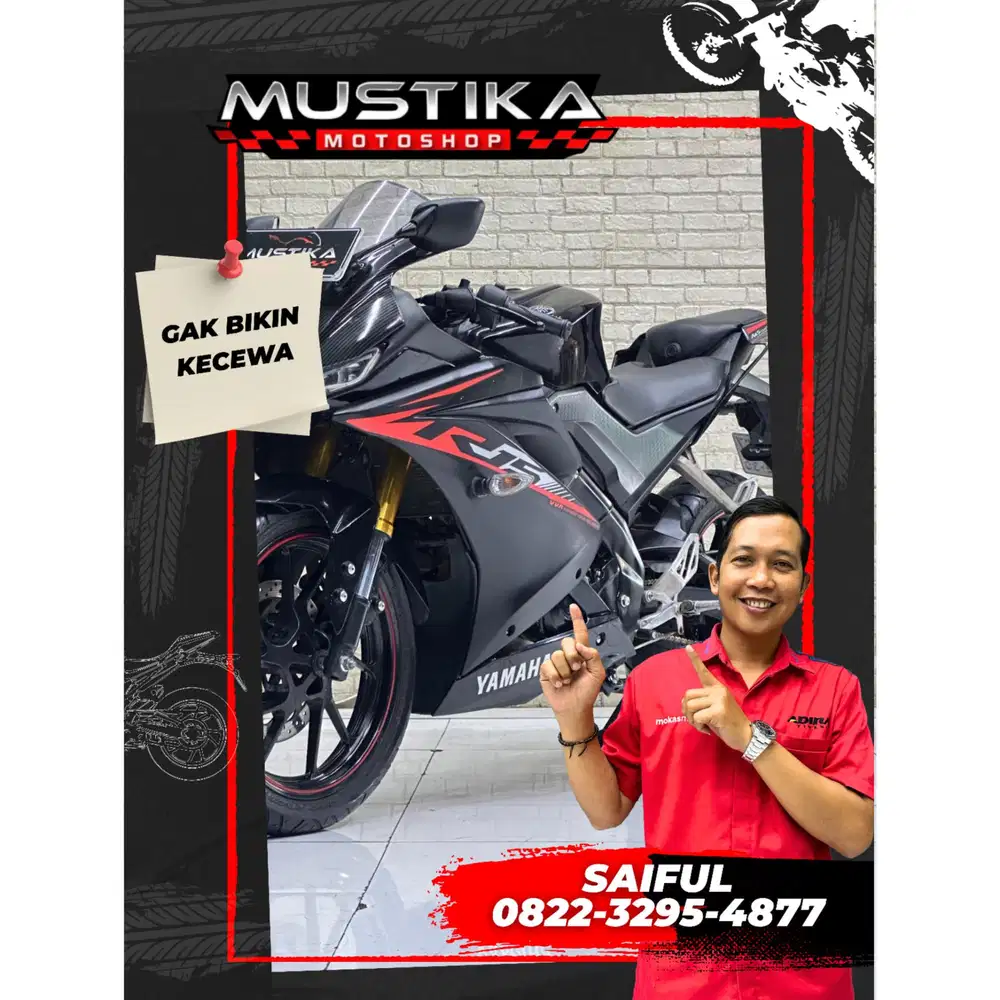Perfect Condition!!Yamaha R15 VVA 2019 N Kota Black Mulus-Mustika