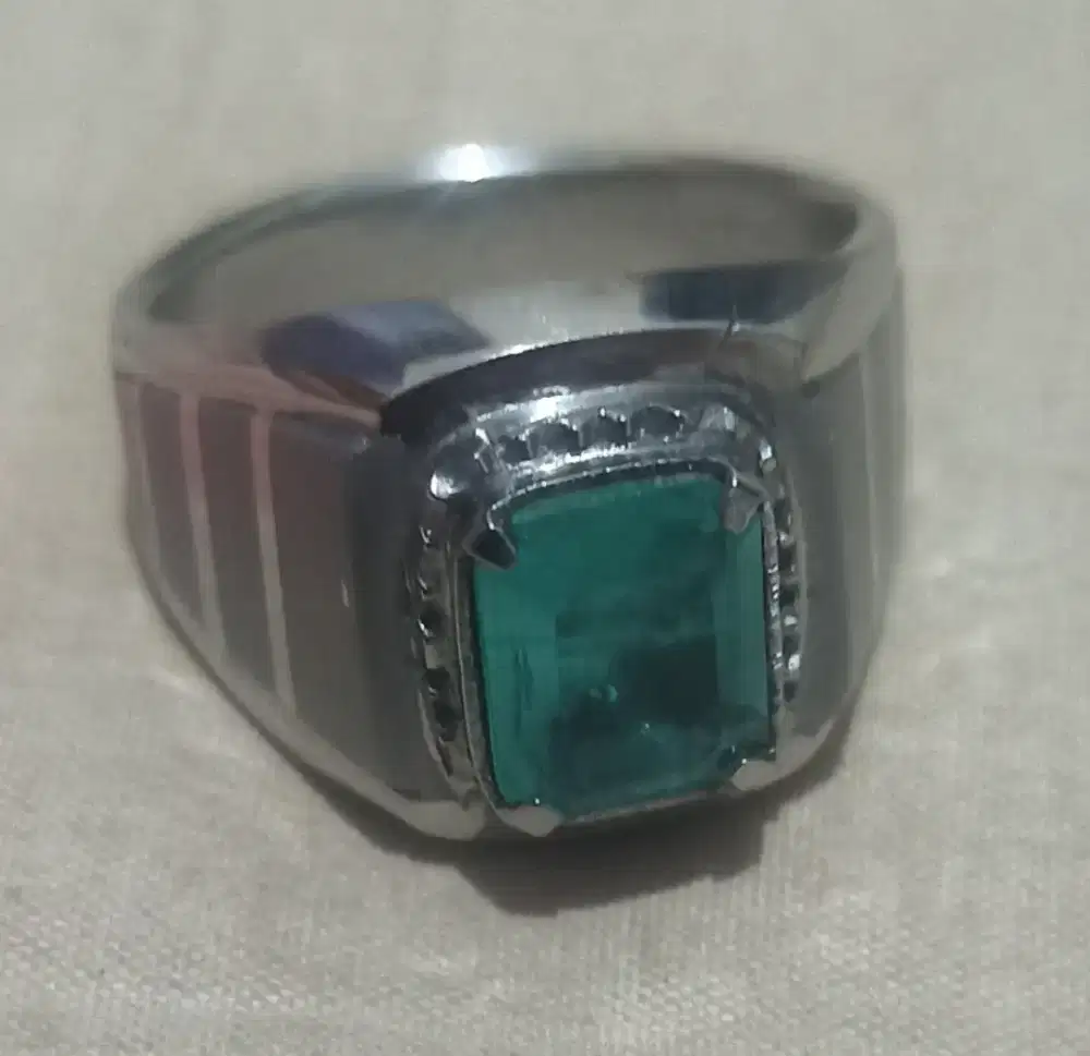 CINCIN Natural Emerald/Zamrud (Beryl) + MEMO