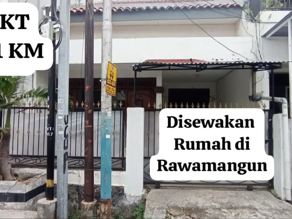 Disewakan Rumah 2 lantai di Pulo Asem Jakarta Timur