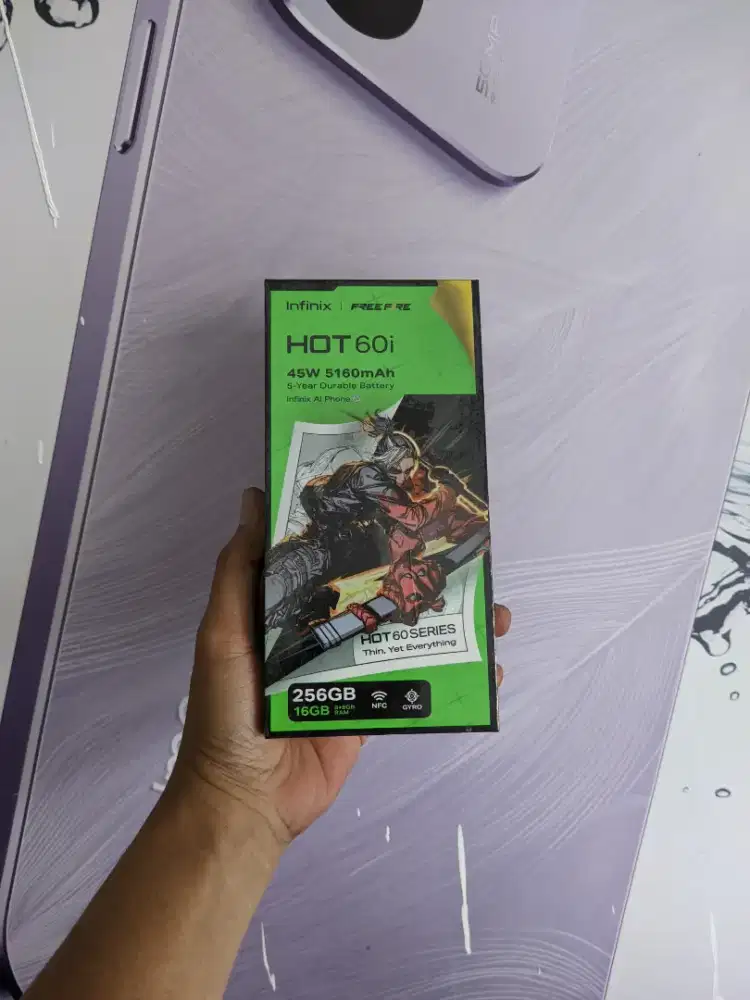 Berminat silahkan WA Infinix Hot 60i NFC 8+8/256 Garansi resmi 1thn