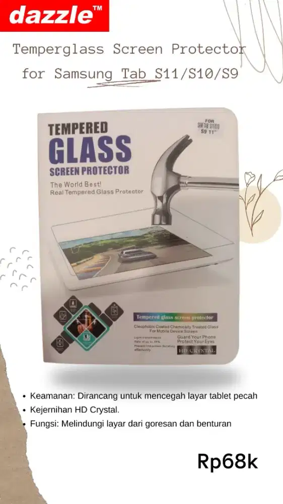 Temperglass tab clear for samsung