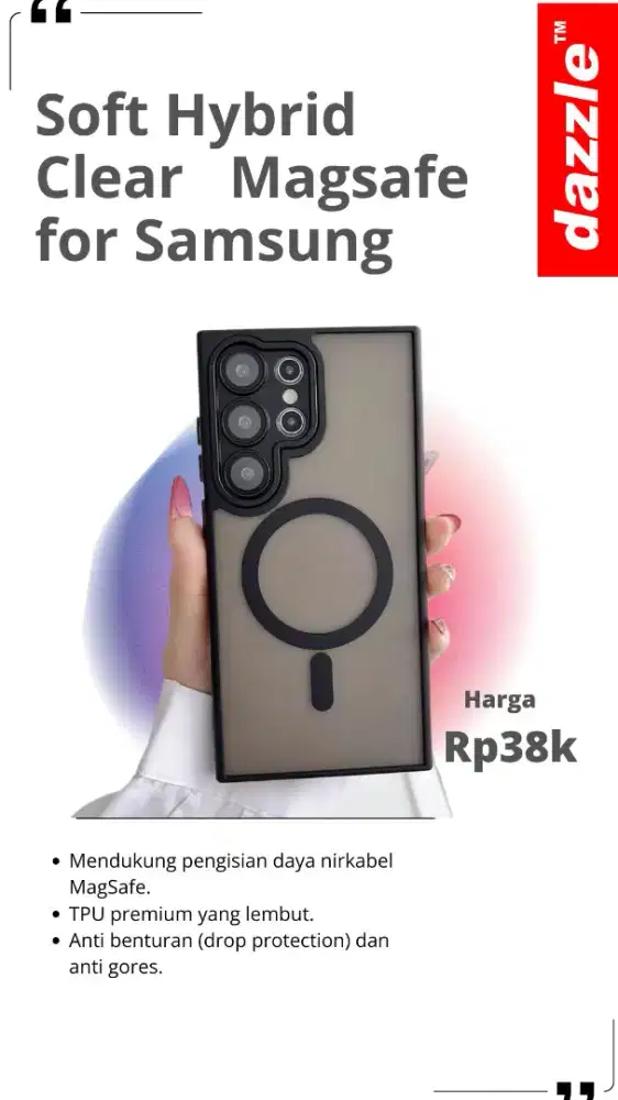 Soft hybrid clear for samsung