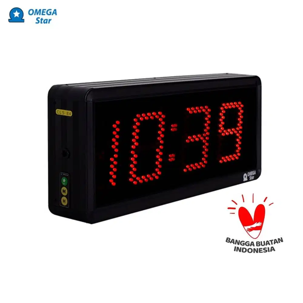 [BARU] OMEGA STAR Jam Dinding Digital LED 2 Row 4Inch Original Murah