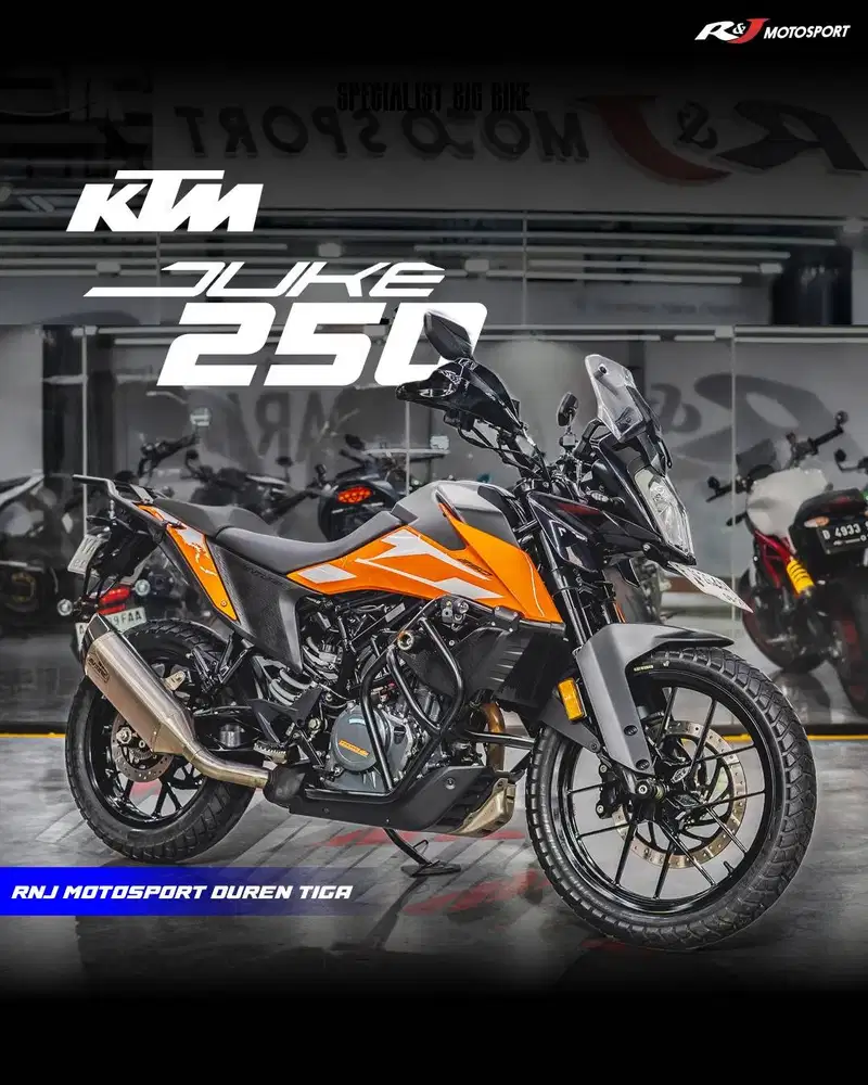 KTM Adventure 250 Km 4.000an warna Orange Full Paper  ‎ ‎
