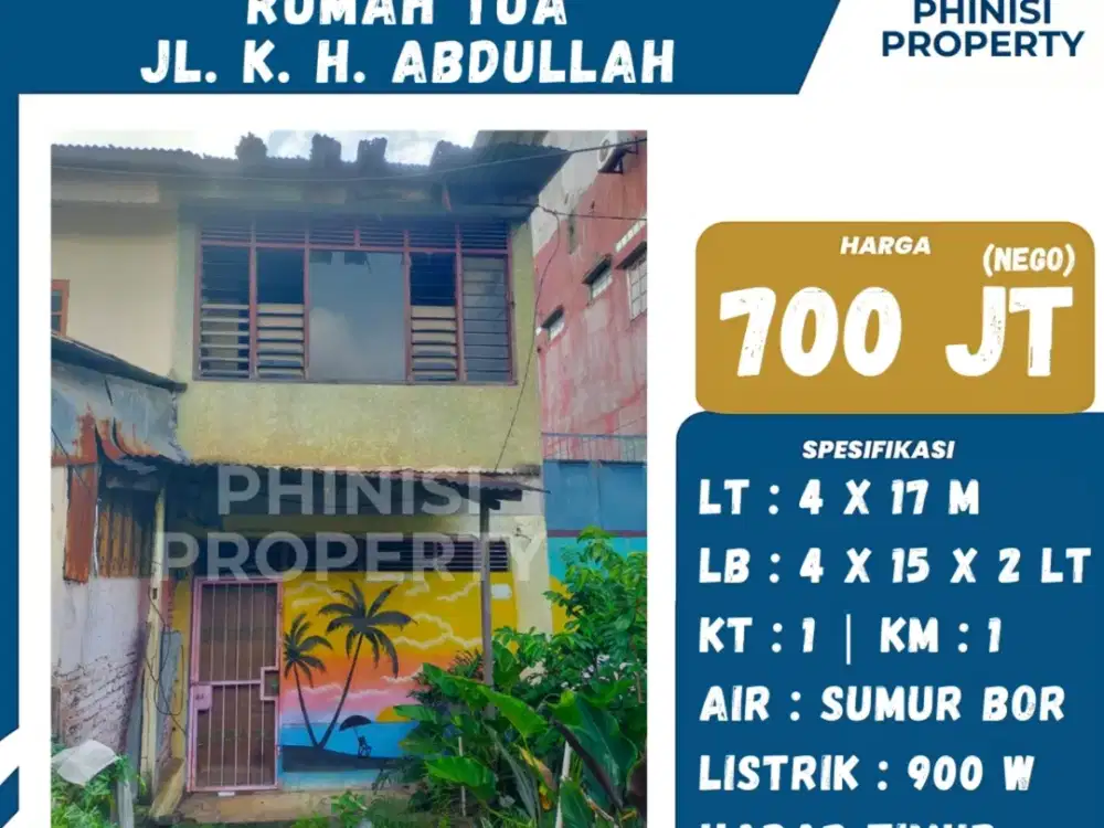 DIJUAL RUMAH TUA – JL. K.H. ABDULLAH