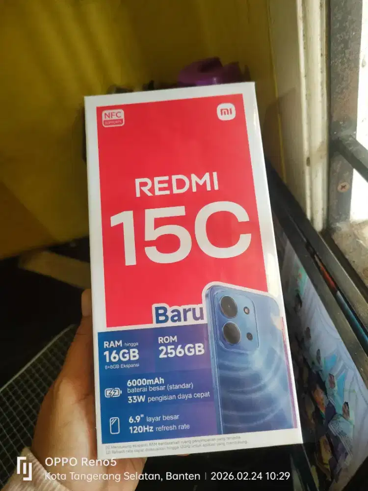 Termurah Ready Redmi 15c 8/256 baru segel resmi 100% ori