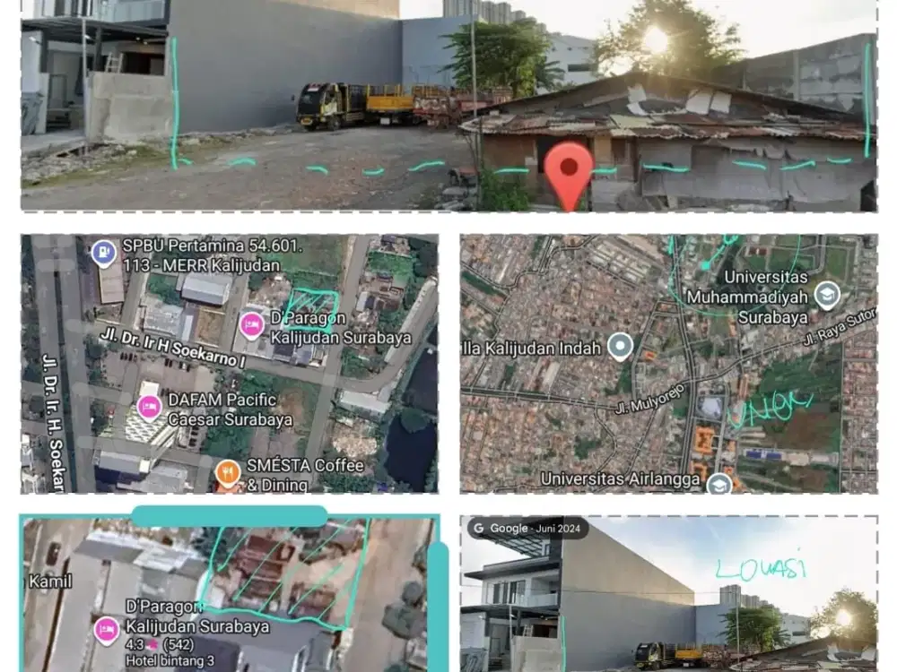 DISEWAKAN TANAH STRATEGIS SUDAH URUG DEKAT MERR DAN HOTEL DAFAM