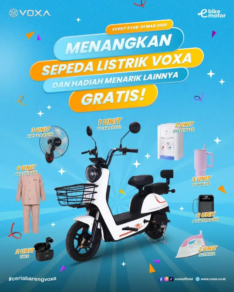 Sepeda listrik voxa terbaru