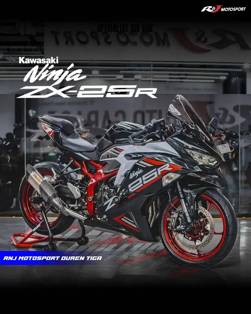 Kawasaki ZX25R ZX25 ZX 25 Knalpot ProSpeed Km 7.000an warna Hitam