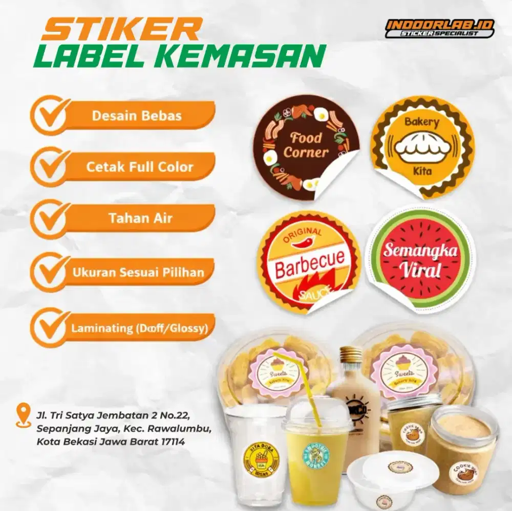Stiker Kemasan custom