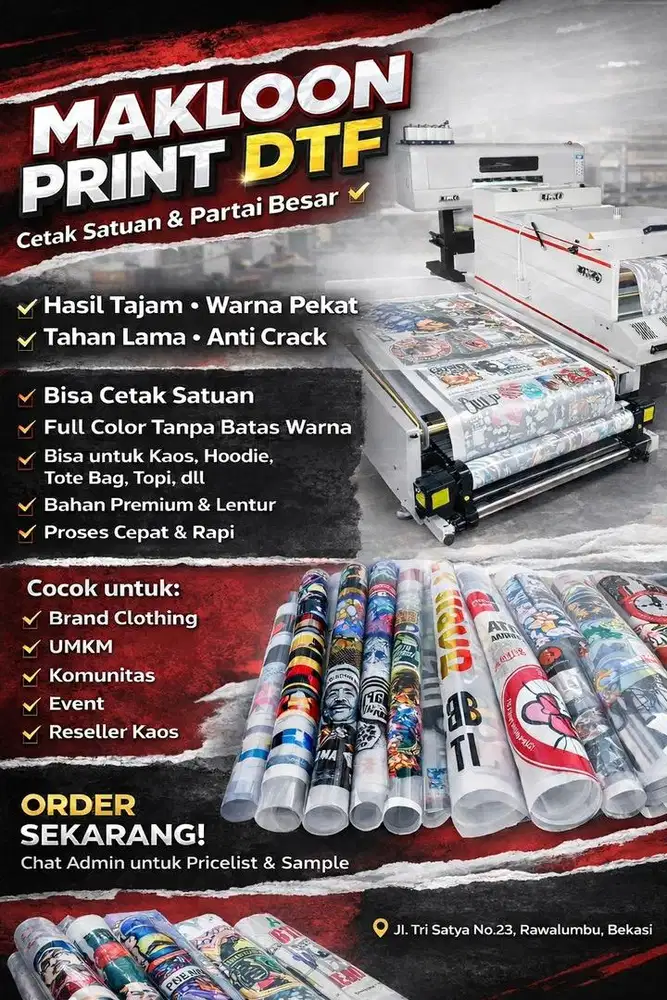 Jasa Print DTF Custom Satuan & Partai – Full Color Tajam