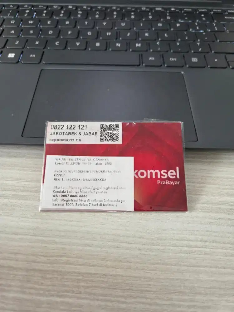 Jual Nomor cantik 10 digit telkomsel bonus kuota internet 20 GB bulan
